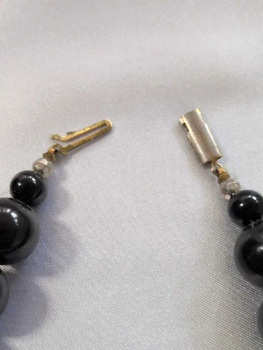 Bold Black & Orange Bead Statement Necklace